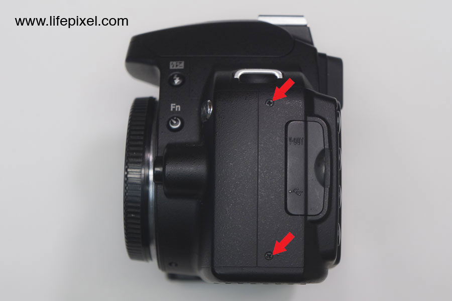 Nikon D40x infrared DIY tutorial step 3
