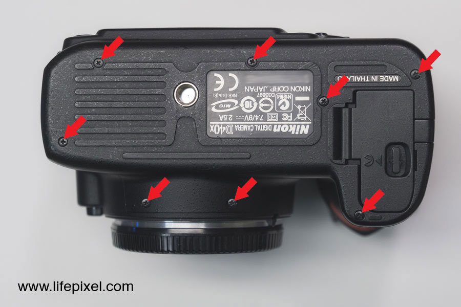 Nikon D40x infrared DIY tutorial step 4