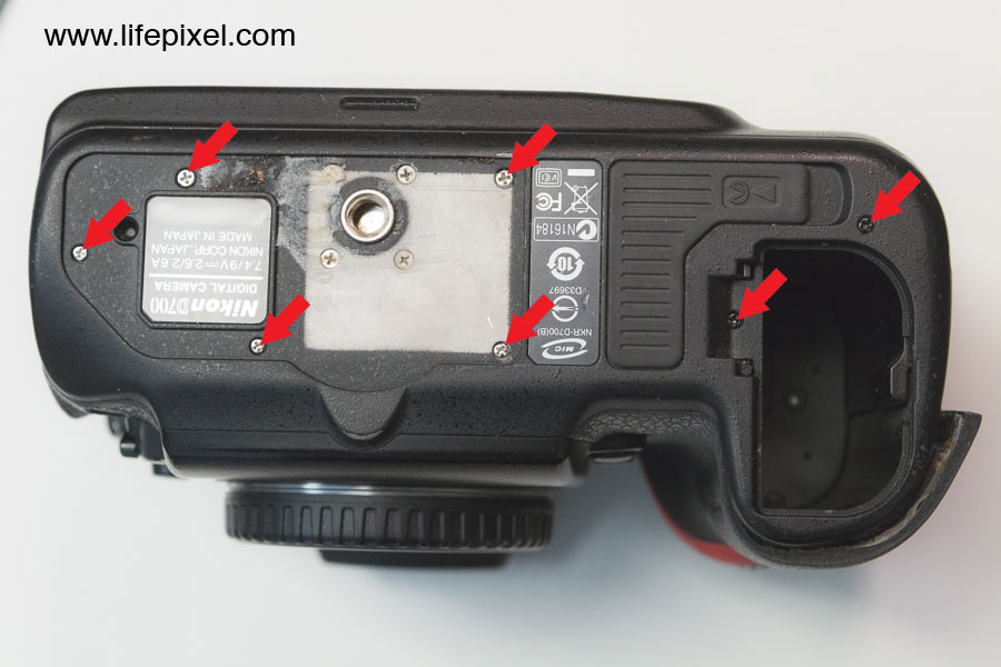 Nikon D700 infrared DIY tutorial step 6