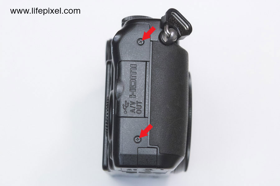 Nikon P7000 infrared DIY tutorial step 2