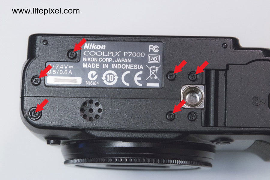 Nikon P7000 infrared DIY tutorial step 4