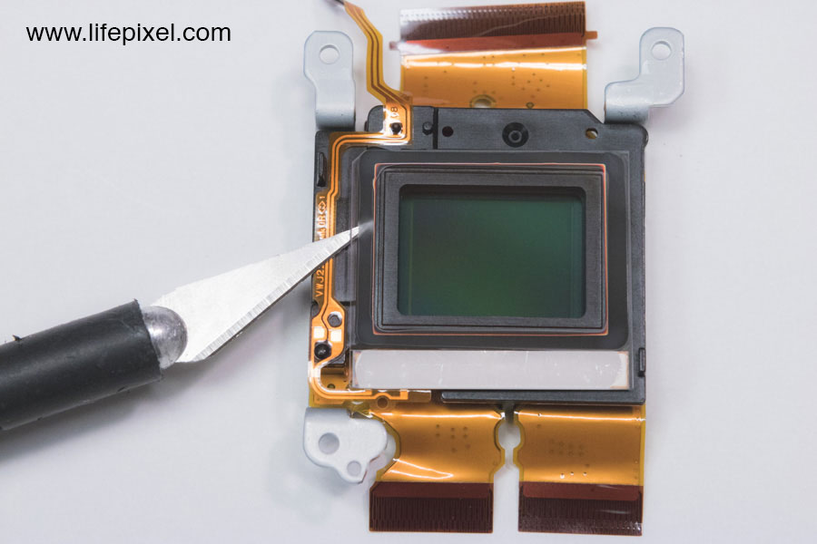 Panasonic Lumix GF3 infrared DIY tutorial step 11
