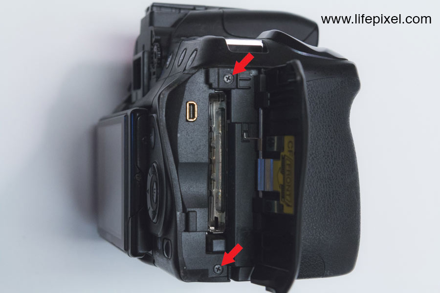 Sony a350 infrared DIY tutorial step 3