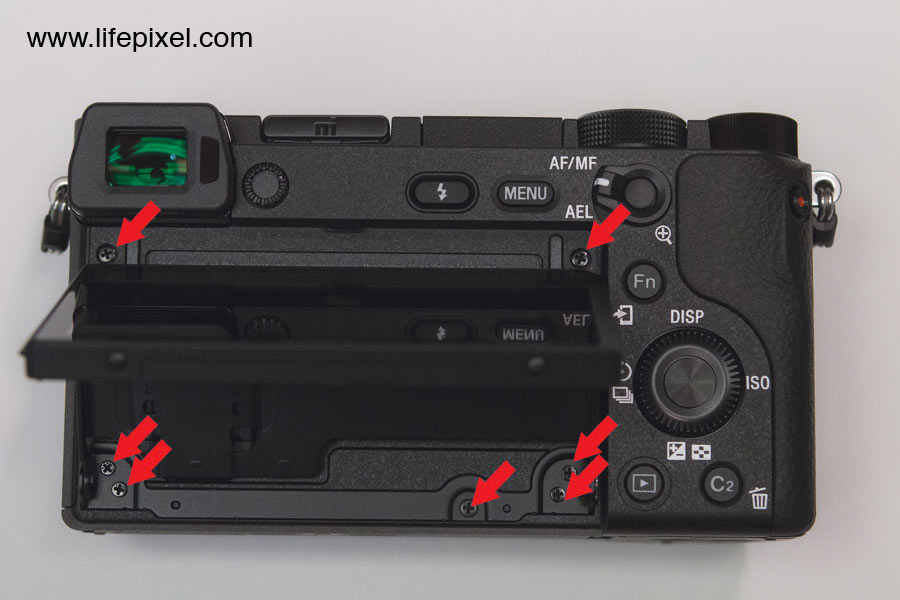 Sony a6300 infrared DIY tutorial step 1