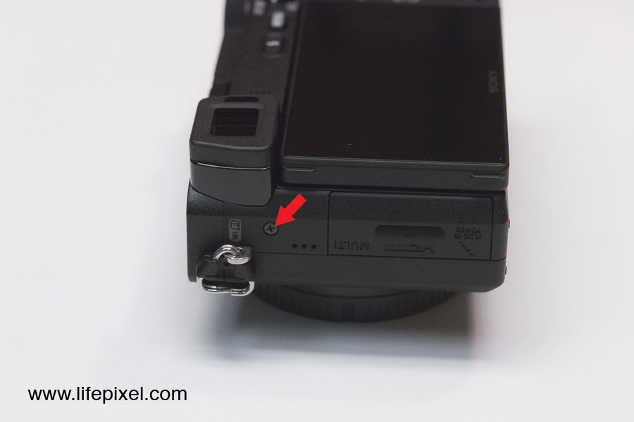 Sony a6300 infrared DIY tutorial step 2