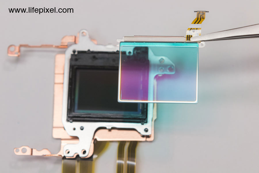 Sony a6300 infrared DIY tutorial step 30