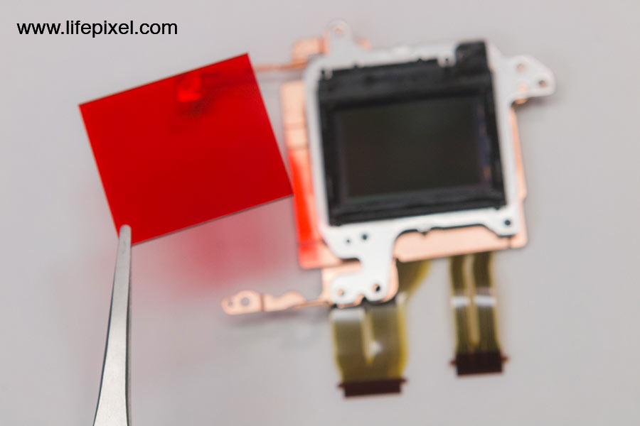 Sony a6300 infrared DIY tutorial step 31