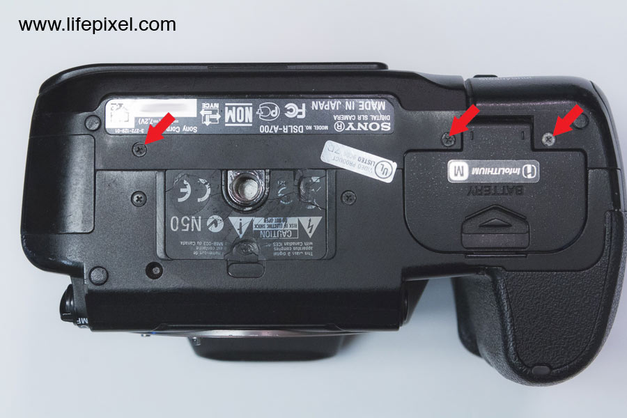 Sony a700 infrared DIY tutorial step 4