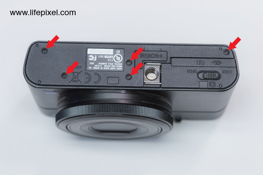 Sony RX100 infrared DIY tutorial step 1