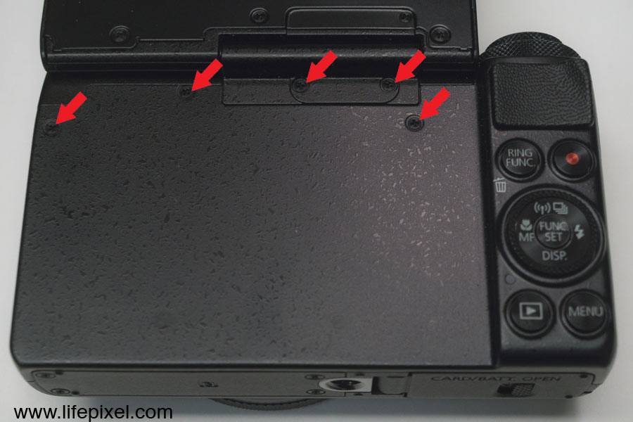 Canon PowerShot G7 X infrared DIY tutorial step 1