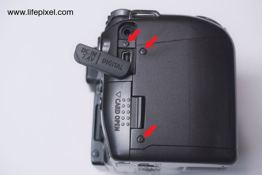 Canon PowerShot S3 IS infrared DIY tutorial step 2