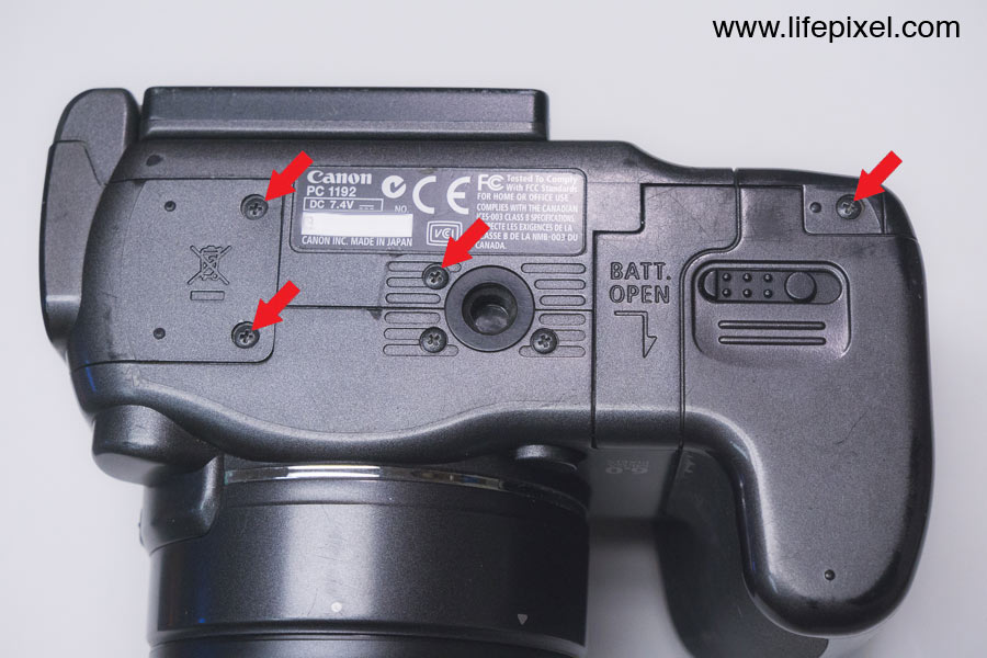 Canon PowerShot S3 IS infrared DIY tutorial step 4