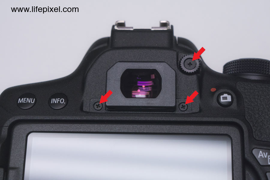 Canon T6i infrared DIY tutorial step 2