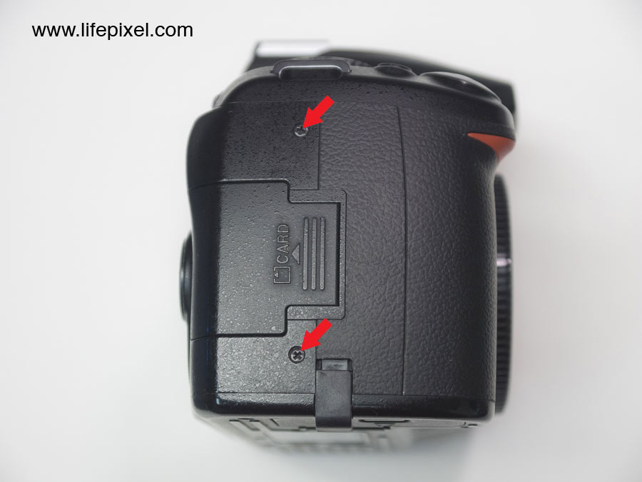 Nikon D3000 infrared DIY tutorial step 4