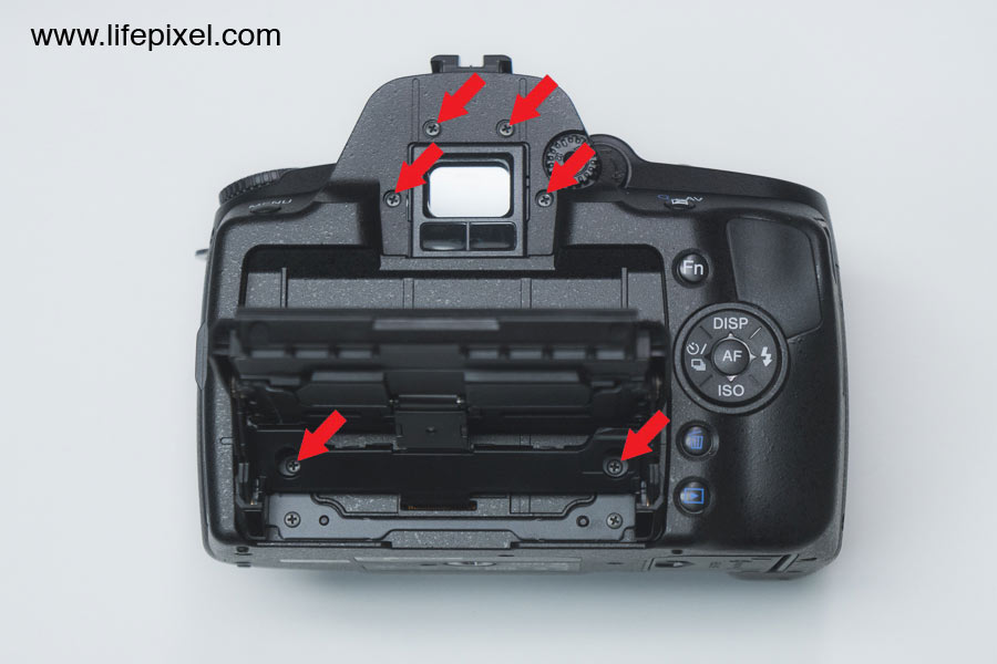 Sony a390 infrared DIY tutorial step 1