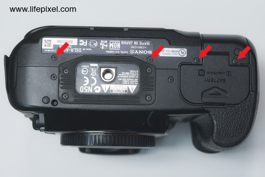 Sony a900 infrared DIY tutorial step 2