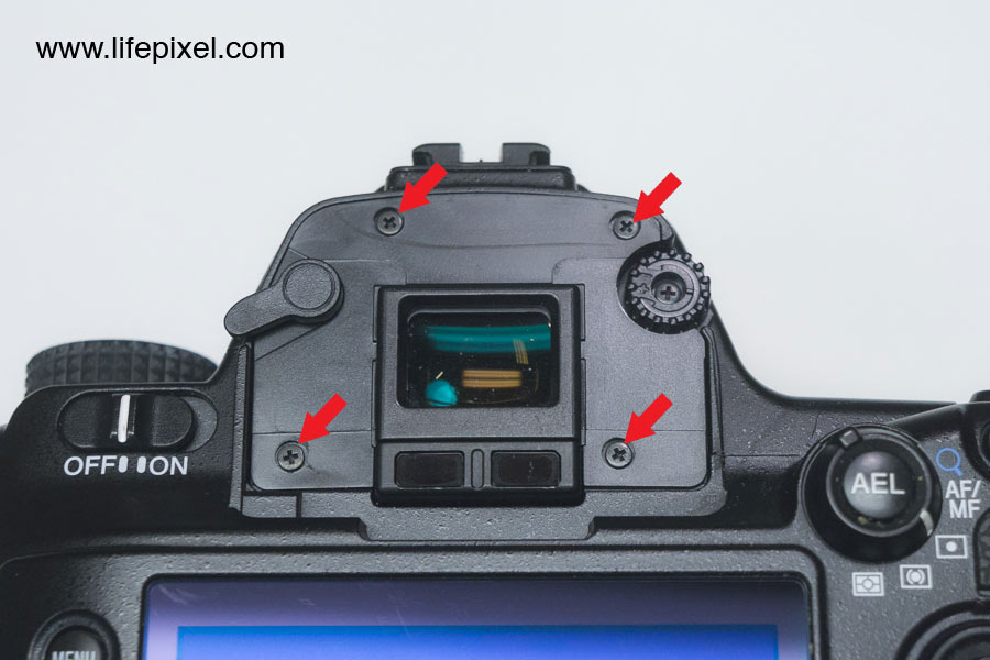 Sony a900 infrared DIY tutorial step 4