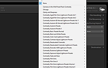 Speed Up Your Processing with Lightroom Import Presets