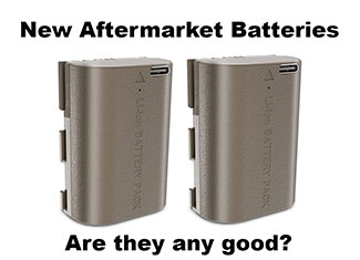New Aftermarket Camera Batteries