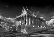 7_ Khmer Pagoda-bw